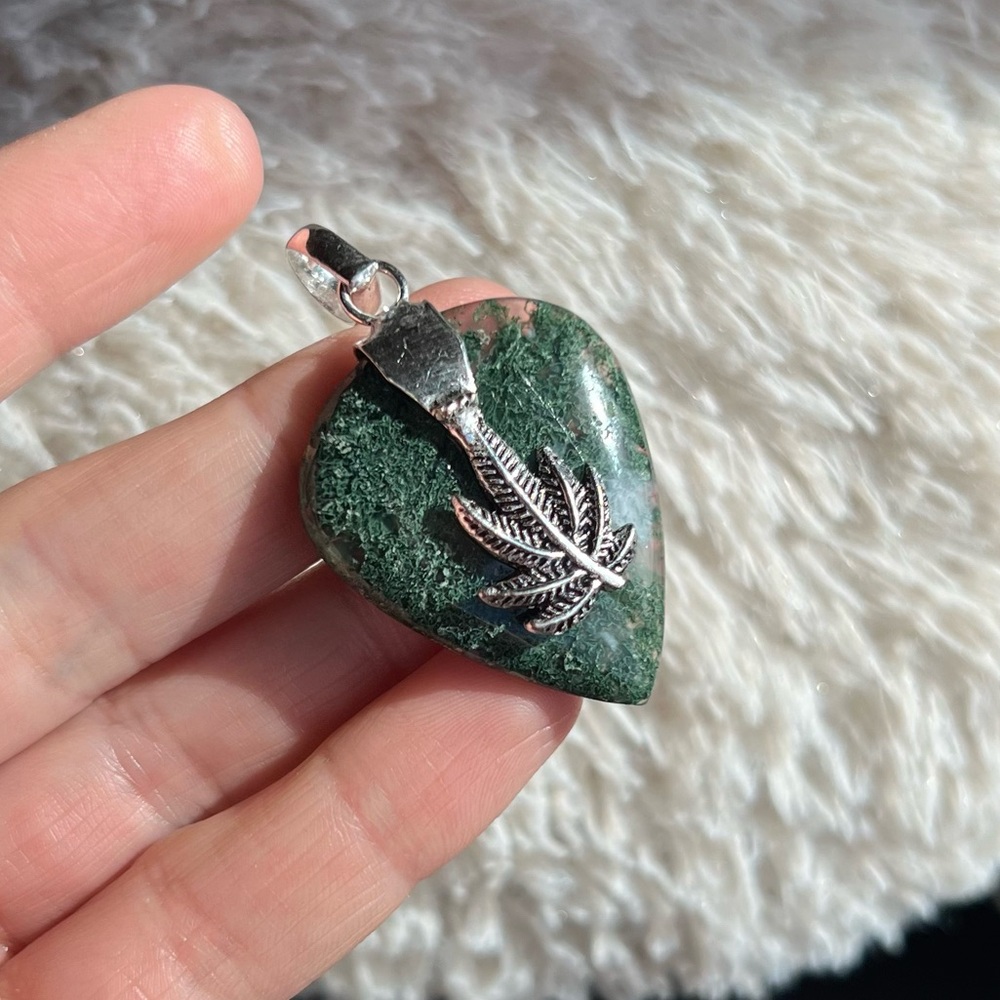 Moss Agate Pendant